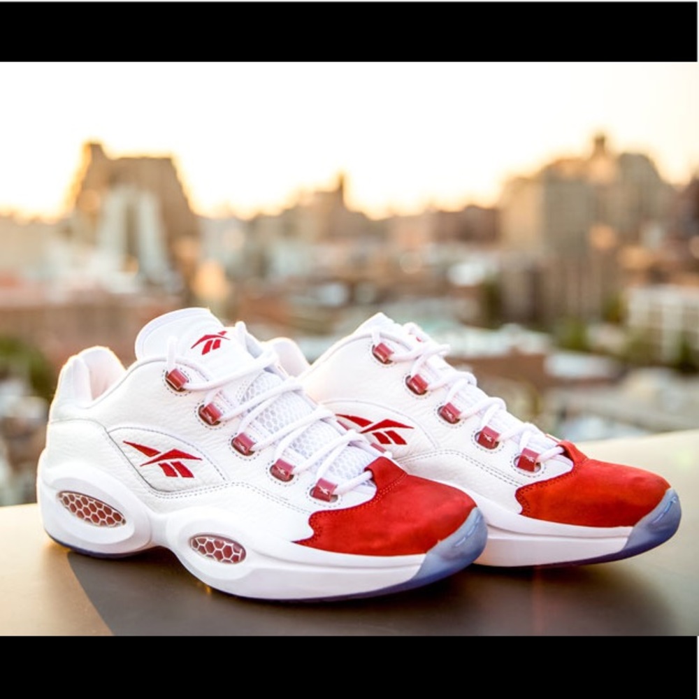 Reebok AI 3 Questions Low Red/White Sneakers